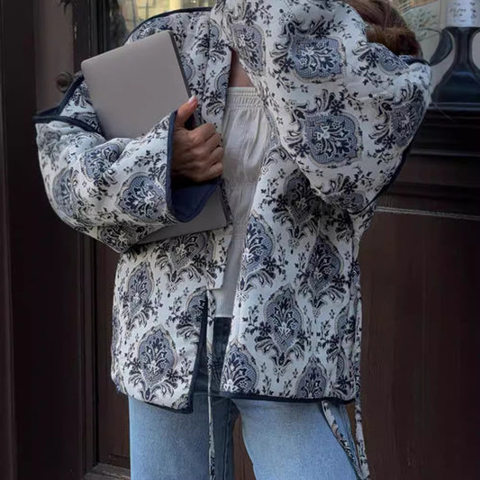 Chaqueta Estampada con Cordones para Mujer - Image 2