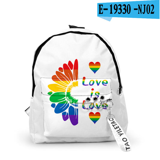 Mochila Escolar Unisex con Impresión 3D Digital - Estilo Moderno para Estudiantes - Image 2