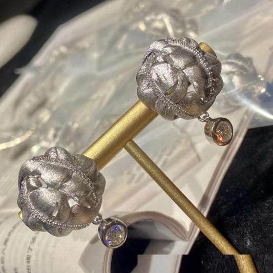 Aretes de Plata Esterlina con Moissanita de 1 Quilate - Brillo Diamante - Image 2