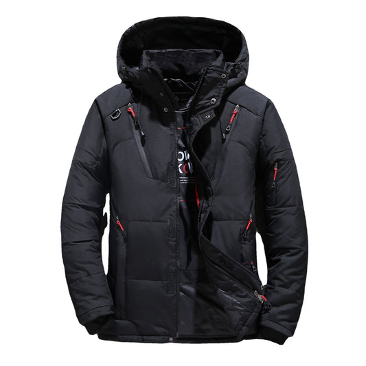 Chaqueta de Invierno para Hombre con Capucha, Plumón de Pato y Múltiples Bolsillos - Image 2