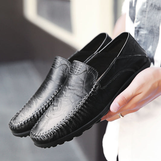 Zapatos de Cuero Casual para Hombre Estilo Británico Suela Flexible - Image 2