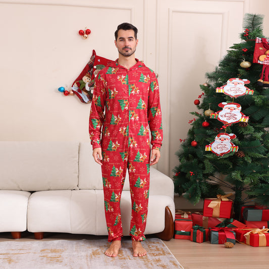 Conjunto Navideño Familiar de Pantalones Largos para Niños y Niñas - Image 2