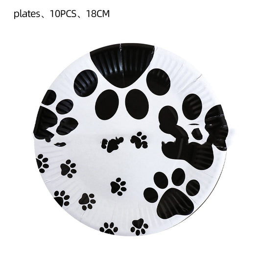 Juego de Vajilla Temática Patitas para Fiesta de Cumpleaños - Image 2