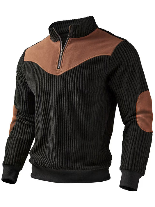 Sudadera Deportiva Hombre con Cierre y Bloques de Color - Image 2