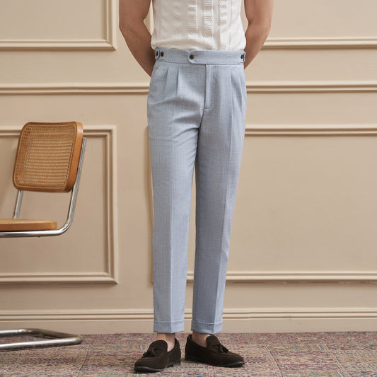 Pantalones Casuales Drapeados Slim-Fit para Hombre - Traje de Negocios - Image 2
