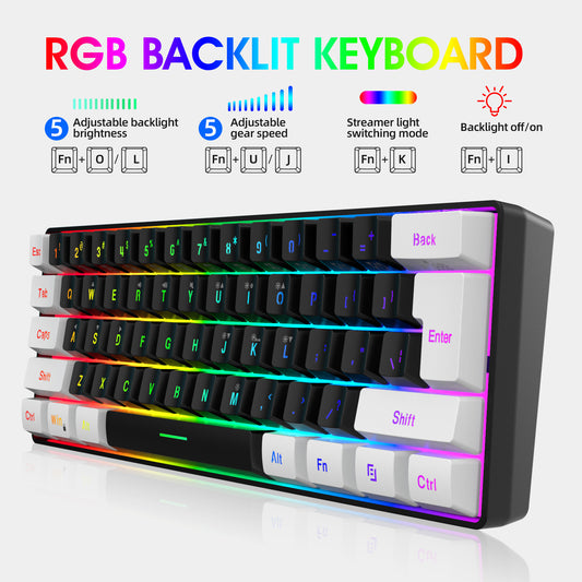 Teclado Membrana 61 Teclas con Cable Simple - Image 2