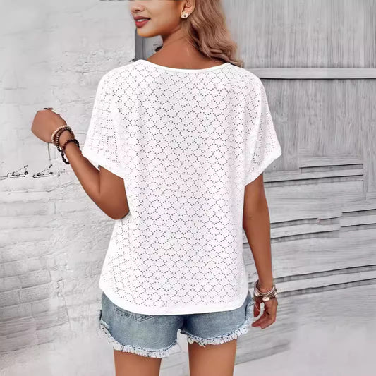 Camiseta Hueca Jacquard para Mujer - Image 2