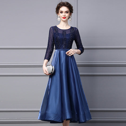 Vestido de Fiesta con Bordados Diamantados - Image 2