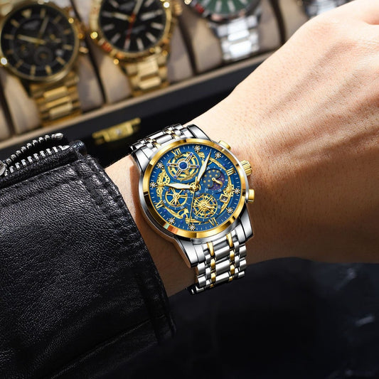 Reloj de Lujo Resistente al Agua con Diseño Calado y Esfera Extragrande - Image 2