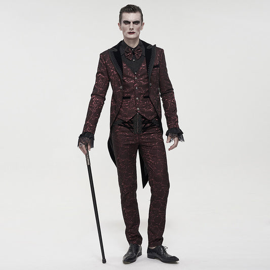 Pantalones de Vestir Rectos para Hombre con Cintura Simulada - Image 2