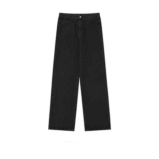 Pantalones Vaqueros Rectos Desgastados Hombre - Corte Relajado Estilo Vintage - Image 2
