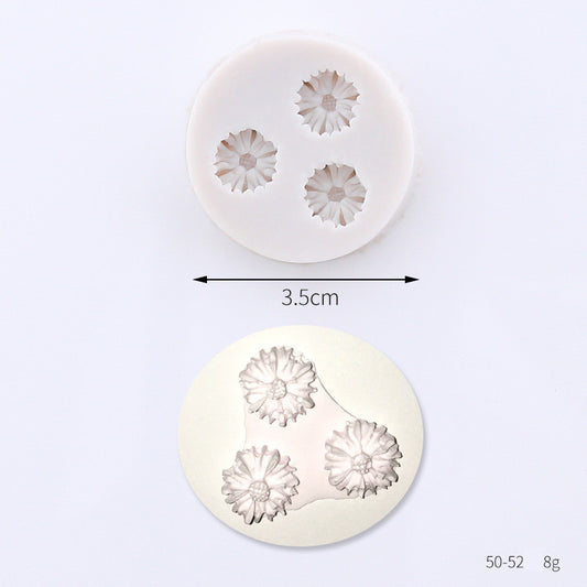 Molde de Silicona para Fondant con Diseño de Flores de Rosa - Image 2