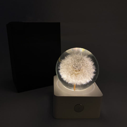 Lámpara Nocturna Pequeña Diente de León y Girasol 8cm - Decoración de Escritorio - Image 2