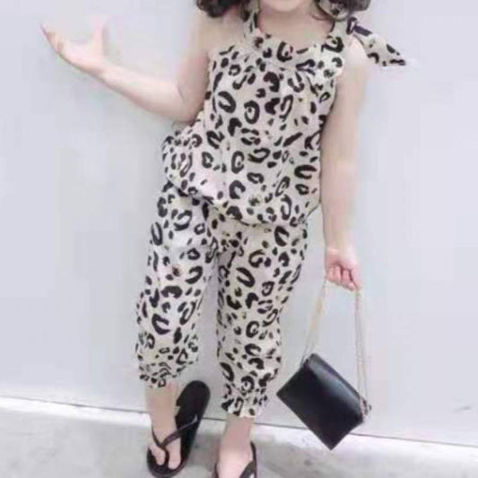 Traje Estilo Western para Niña con Estampado Leopardo - Image 2