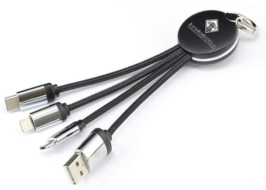 Llavero Cargador Rápido 3 en 1 para Teléfono - Image 2