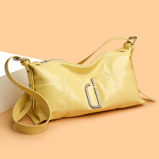 Bolso Crossbody de Cuero Wax Oil Suave - Estilo Pillow Bag - Image 2
