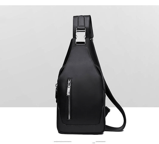 Bolso Mensajero Oxford para Hombre con Bolsillo Frontal - Image 2