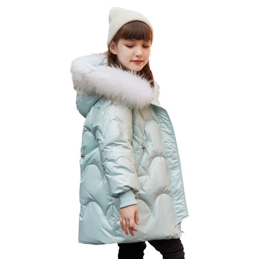 Abrigo Acolchado Largo para Niña - Protección Térmica Premium - Image 2