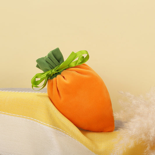 Bolsa de Regalo Pascual con Diseño de Zanahoria y Cordón Ajustable - Image 2