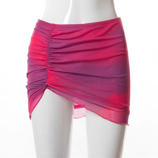 Chaleco Halter Tie Dye con Encaje - Top Versátil - Image 2