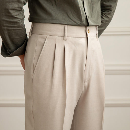 Pantalones Formales Británicos para Hombre - Estilo Ejecutivo Versátil - Image 2