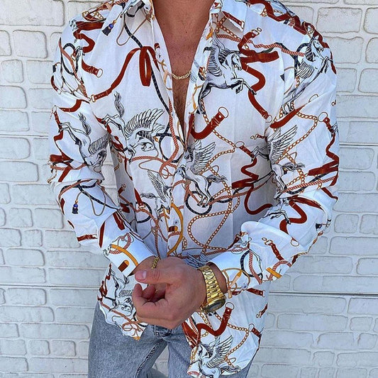 Camisa Casual Entallada de Manga Larga para Hombre - Image 2