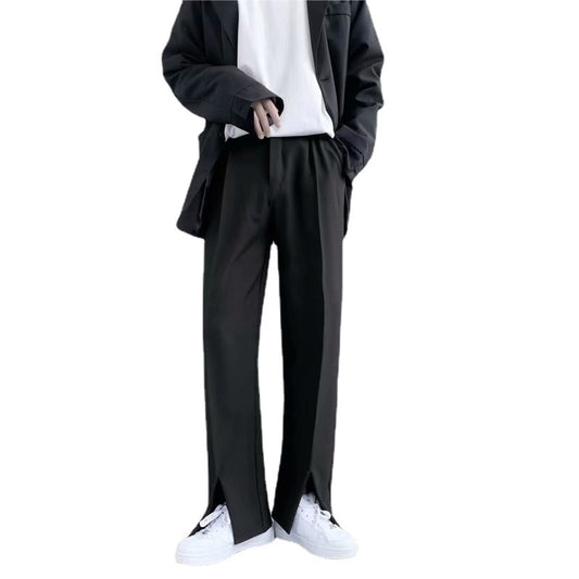 Pantalones Rectos con Aberturas Laterales y Efecto Acampanado - Image 2