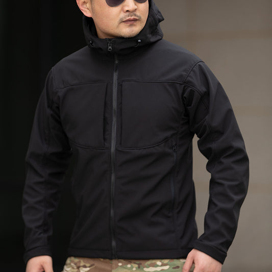 Chaqueta Cortavientos Ligera con Forro Polar y Capucha para Hombre - Image 2