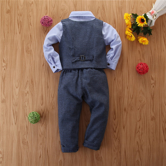 Traje Formal de Tres Piezas para Niño - Camisa Manga Larga y Pantalón - Image 2