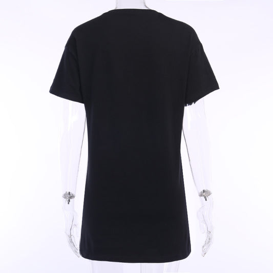 Camiseta Estampada Básica para Estudiantes - Manga Corta Mujer - Image 2