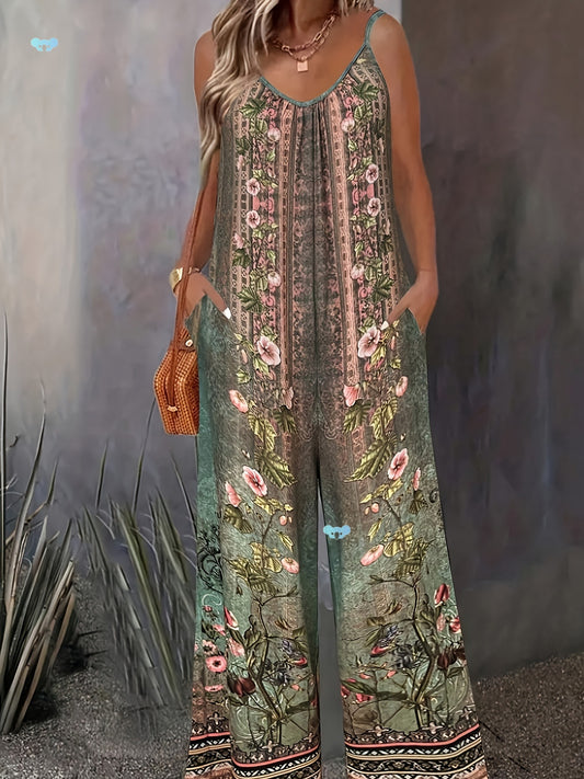 Jumpsuit Estampado Tribal con Mangas - Image 2