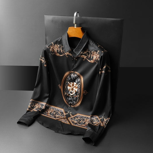 Camisa Delgada Slim Fit Talla Grande para Hombre Joven - Image 2