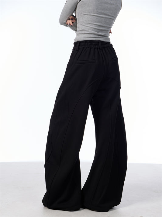 Pantalón de Traje Slim Retro Americano con Efecto Drapeado - Image 2