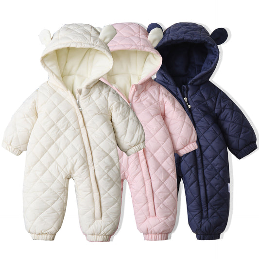 Mameluco Térmico Infantil con Capucha y Forro Polar para Invierno - Image 2