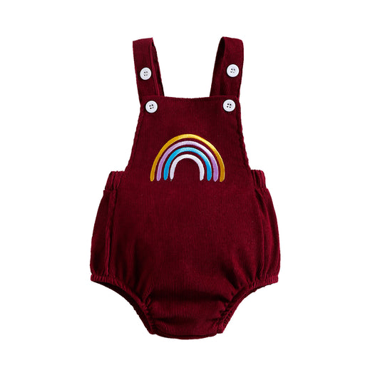 Enterizo Infantil Arcoíris de Pana para Primavera y Verano - Image 2