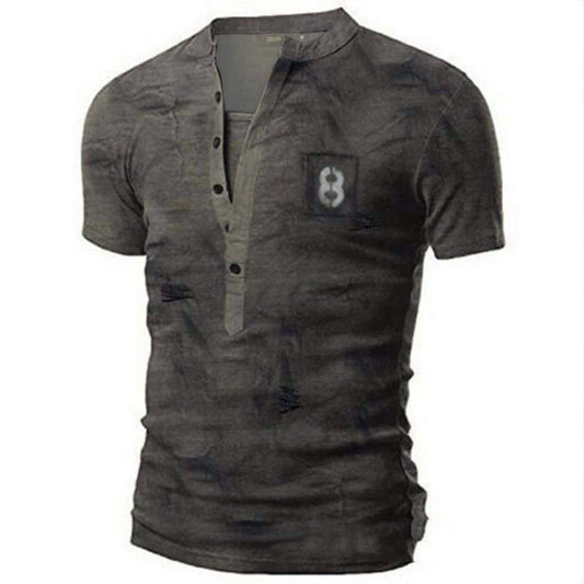 Camiseta Casual Estampada de Manga Corta para Hombre - Image 2