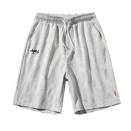 Shorts Sueltos Estampado Completo Tendencia para Hombre - Image 2