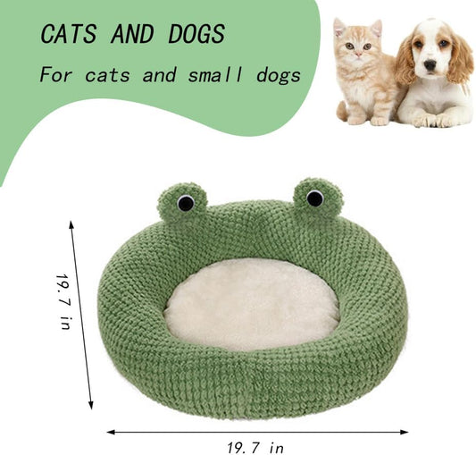 Cama para Gatos en Forma de Rana - Cueva Cómoda para Mascotas Pequeñas - Image 2