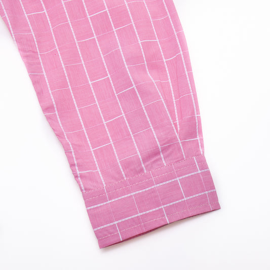 Camisa de Algodón a Cuadros con Combinación de Colores - Image 2