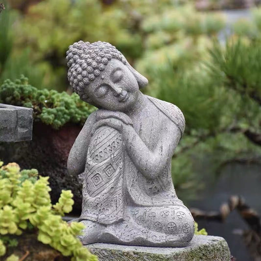Estatua Buda de Resina con Maceta Floral para Jardín y Decoración de Espacios - Image 3