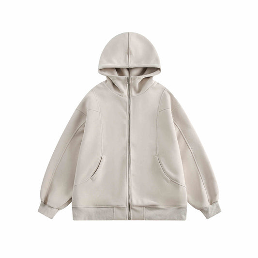 Sudadera Holgada con Capucha y Cuello Alzado para Mujer - Image 2