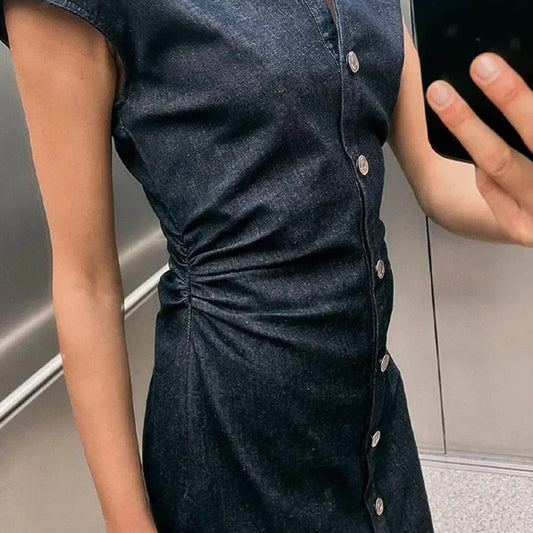 Vestido Camisero Denim para Mujer - Image 2