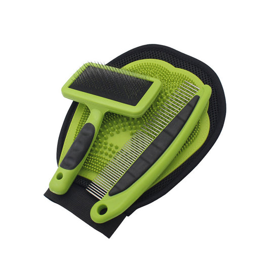 Kit Completo de Aseo para Mascotas con Rastrillo y Peine Deslanador - Image 2