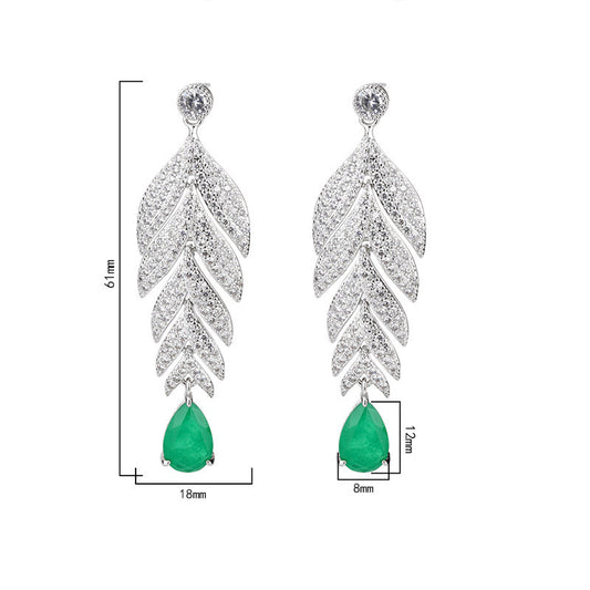 Aretes Grandes Gota de Agua Retro con Colores Degradados - Image 2