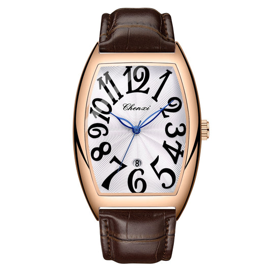 Reloj Digital con Calendario y Correa de Cuero para Hombre - Image 2
