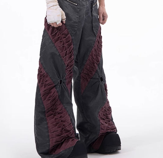 Pantalones Casuales Retro con Corte Tridimensional - Image 2