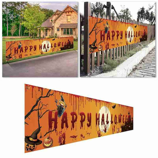 Bandera Decorativa Halloween con Diseño Terror - Fondo Festivo - Image 2