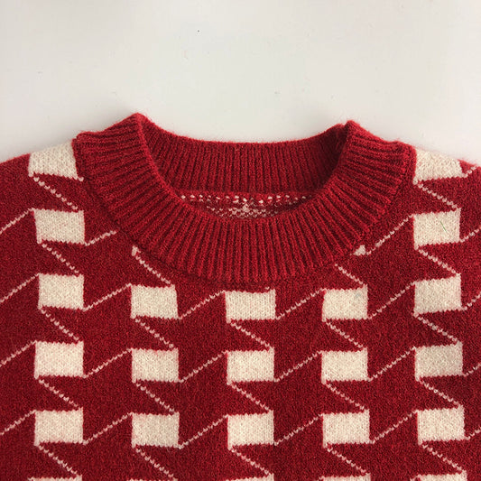 Conjunto de Suéter Tejido Coreano para Niños - Otoño e Invierno - Image 2