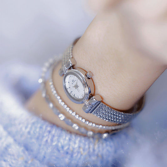 Reloj de Plata Minimalista Lujo Temperamento Clásico - Image 2
