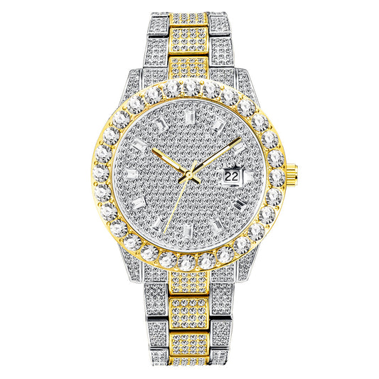 Reloj de Lujo con Diamantes y Esfera Grande - Image 2